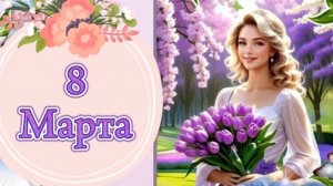 Праздник весны,красоты и вдохновения. С 8 марта. Самая лучшая музыкальная открытка.