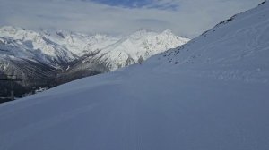 Домбай | Спуск с 3008 до "Тарелки", 05.03.2026