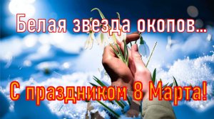 Белая звезда окопов... С праздником 8 Марта!