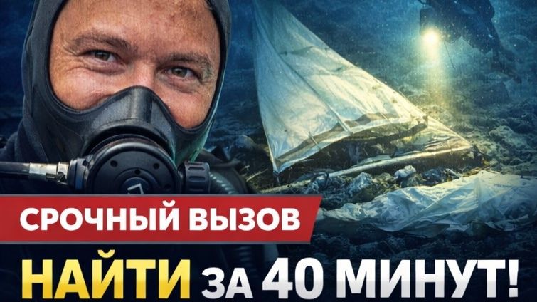 НАЙТИ ЗА 40 МИНУТ! ПЕРЕВЕРНУЛАСЬ ЛОДКА.