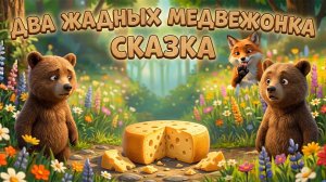 Два жадных медвежонка. Поучительная сказка для детей.