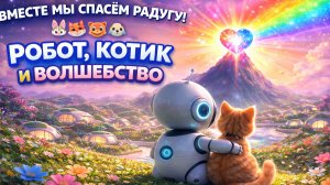 Робот и Котик спасают радугу 🌈 Добрый мультфильм для детей | Волшебное приключение
