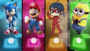 КТО ПРОЙДЁТ ЦВЕТОВОЙ ЛАБИРИНТ? СОНИК vs МАРИО vs БОЖЬЯ КОРОВКА vs МИНЬОН!