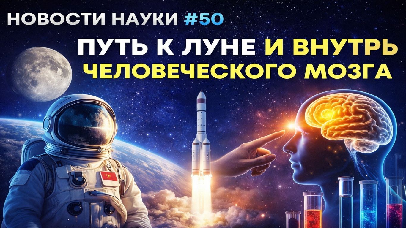 «Путь к Луне и внутрь человеческого мозга» Новости науки #50