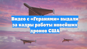Видео с «Геранями» выдали за кадры работы новейших дронов США