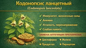 Кодонопсис ланцетный (Codonopsis lanceolata) - экстракт