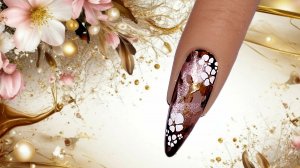 Нейл-арт  с акварельными каплями. МК