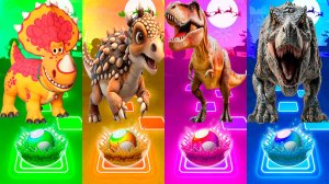 Coffin Dance Динозавры 352 уровень - Мультики про Динозавров | МУЛЬТФИЛЬМЫ ДИНОЗАВРЫ в Tiles Hop