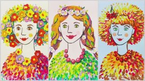 3 ИДЕИ нарисовать ПОРТРЕТ МАМЫ