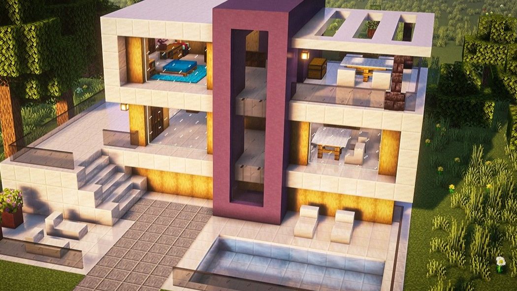 Компактный современный дом в Minecraft 🏡