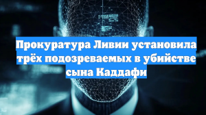 Прокуратура Ливии установила трёх подозреваемых в убийстве сына Каддафи