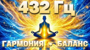 Музыка в частоте 432 Гц для глубокой гармонизации и внутреннего баланса. 20 минут мягкой настройки