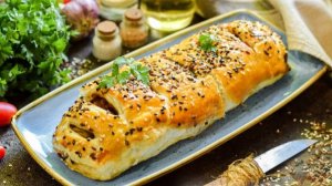 ШТРУДЕЛЬ С ГРИБАМИ