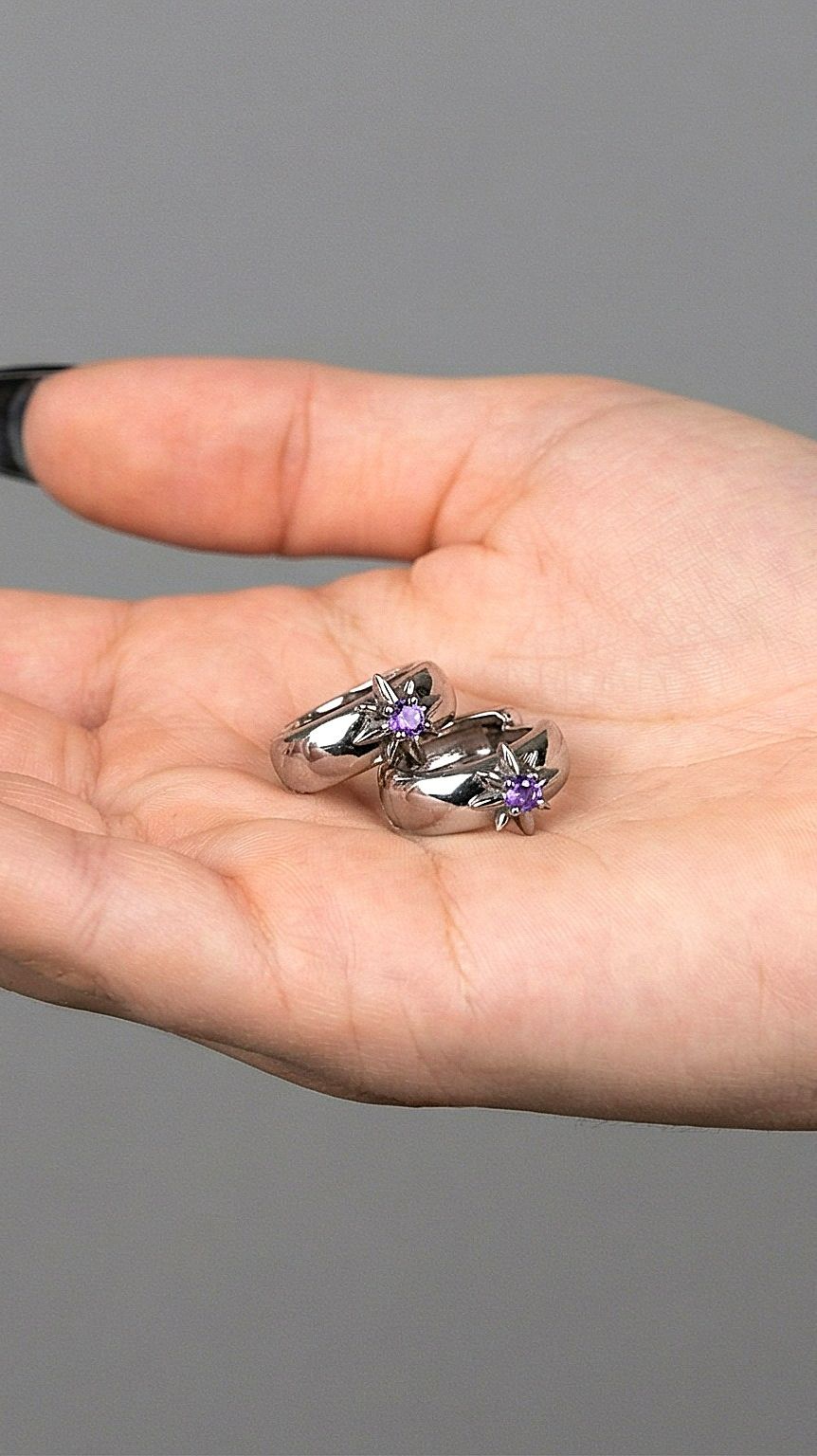 Серьги‑кольца "Эпсилон Эридана" от StarfallShop