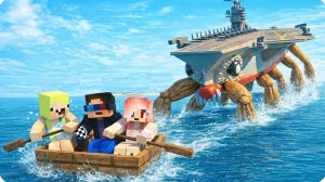 😱КРАБАВИАНОСЕЦ НАПАЛ НА НАШУ ДЕРЕВНЮ ЖИТЕЛЕЙ в МАЙНКРАФТ! НУБИК