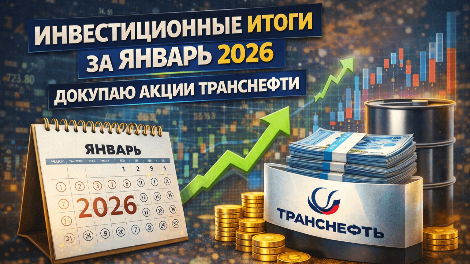 Инвестиционные итоги за январь 2026. Докупаю акции Транснефти