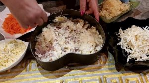 Готовим салат Женское Сердечко.# Вкусно и красиво.