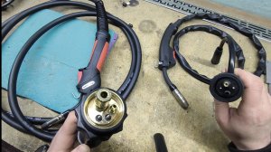 Замена евро-коннектора на горелке полуавтомата. Часть 1