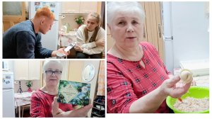 "Жизнь на пенсии".. Налепила пельменей.))Получила подарок)) Приходили внуки в гости.