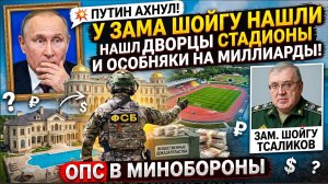 ПУТИН АХНУЛ! у зама Шойгу Нашли дворцы стадионы и особняки на МИЛЛИАРДЫ! ОПС в Минобороны