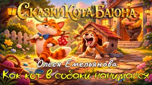 СКАЗКИ КОТА БАЮНА. Басня Олеси Емельяновой "Как кот в собаки нанимался"