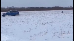 Зимняя развлекаловка в деревне.