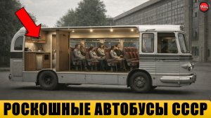 5 САМЫХ РОСКОШНЫХ АВТОБУСОВ СССР.