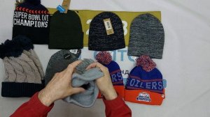 41810 Шапки микс брендов сток, 7пак, hats mix оптом