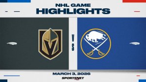 04.03.2026 | ОБЗОР МАТЧА | Баффало Сэйбрз - Вегас Голден Найтс | Highlights