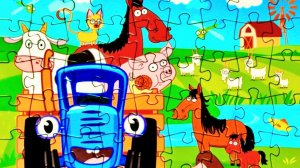 Синий трактор пазл | Мультики с игрушками | Видео для детей | Машинки | Животные | Игрушки