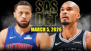 06.03.2026 | ОБЗОР МАТЧА | Сан-Антонио Спёрс - Детройт Пистонс | Highlights