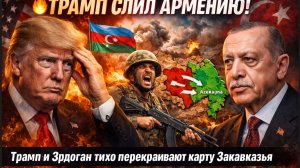 🔥ТРАМП СЛИЛ АРМЕНИЮ! Азербайджан АТАКОВАЛИ Трамп и Эрдоган тихо перекраивают карту Закавказья