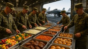 Что Подает Кухня На Авианосце？ 17 000 Блюд! Никто не Останется голодным.