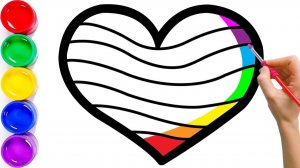 Рисунок раскраска сердце. Как нарисовать сердечко