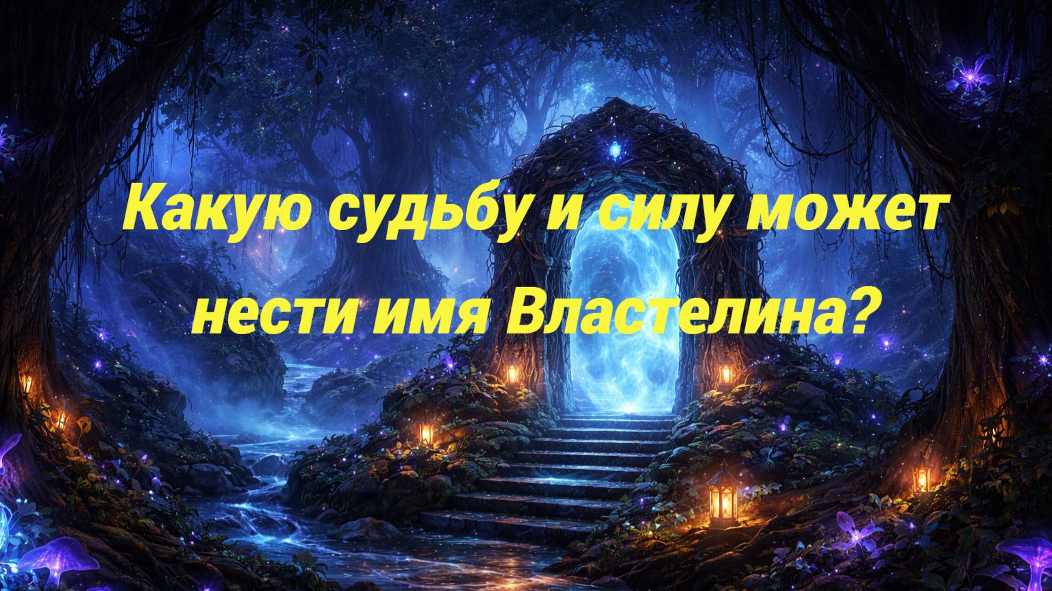Какую судьбу и силу может нести имя Властелина?