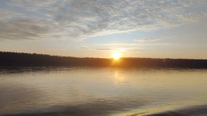 Закат на реке Енисей