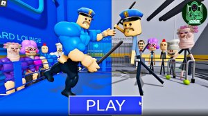 Сильная полиция против слабой - Побег из тюрьмы! Игровой процесс #roblox