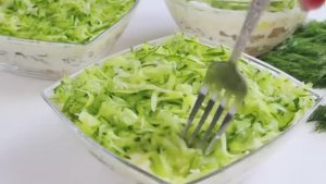 Салат Нежная НЕЖНОСТЬ с курицей/  Праздничный слоеный салат