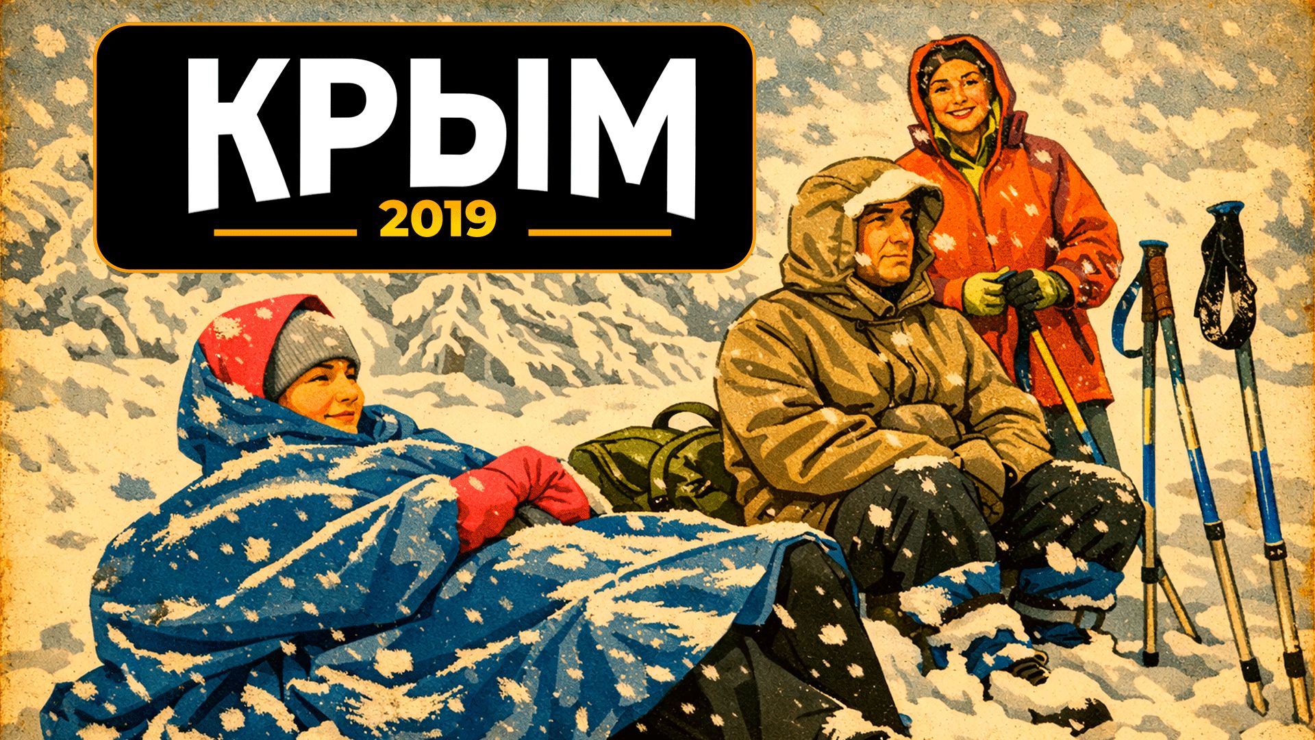 Зимний поход по Крыму и встреча нового 2019 года на т/с Бешик- Тау