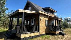 Каркасный дом построенный по проекту "Верона"