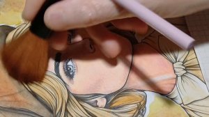 Вместе раскрашиваем портрет и болтаю обо всем