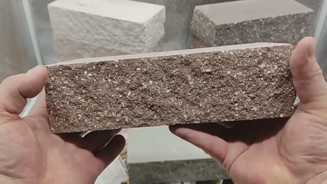 Тычковый кирпич КОЛОТЫЙ для угла столба Андреевский #тычковыйкирпич #кирпичдлястолба #кирпичдляугла