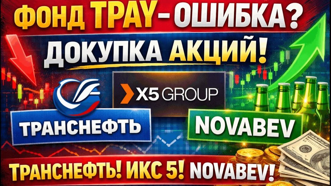 Фонд TPAY - ошибка? Докупка акций - Транснефть, Икс 5, Novabev