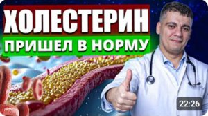 Как снизить ХОЛЕСТЕРИН, избавляемся от атеросклероза! РАБОЧАЯ СХЕМА
