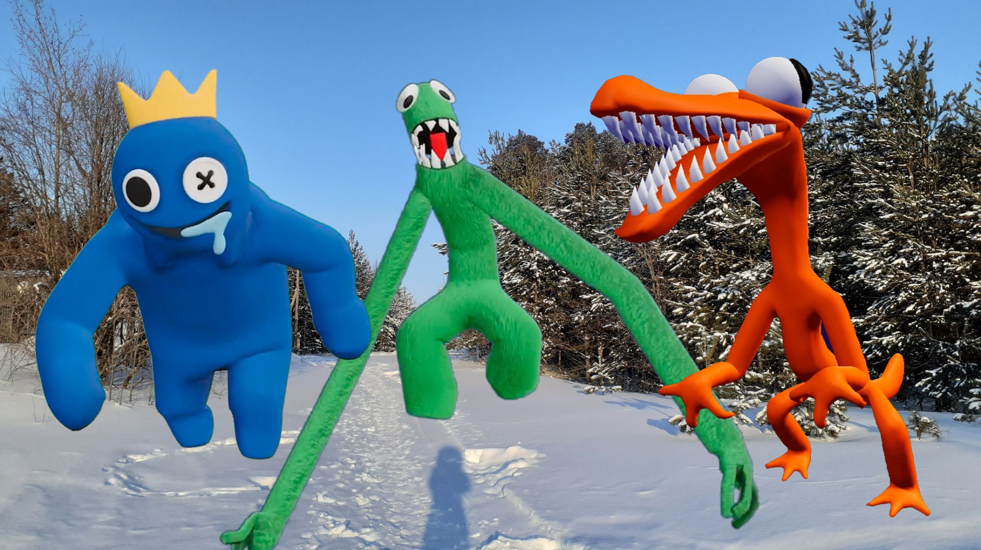 РАДУЖНЫУ ДРУЗЬЯ добывают еду в НАШЕЙ РЕАЛЬНОСТИ!