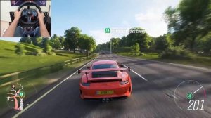 Porsche 911 GT3 RS 2019: 520 сил 🔥 Заезд в FH4 на Logitech G29 🏁