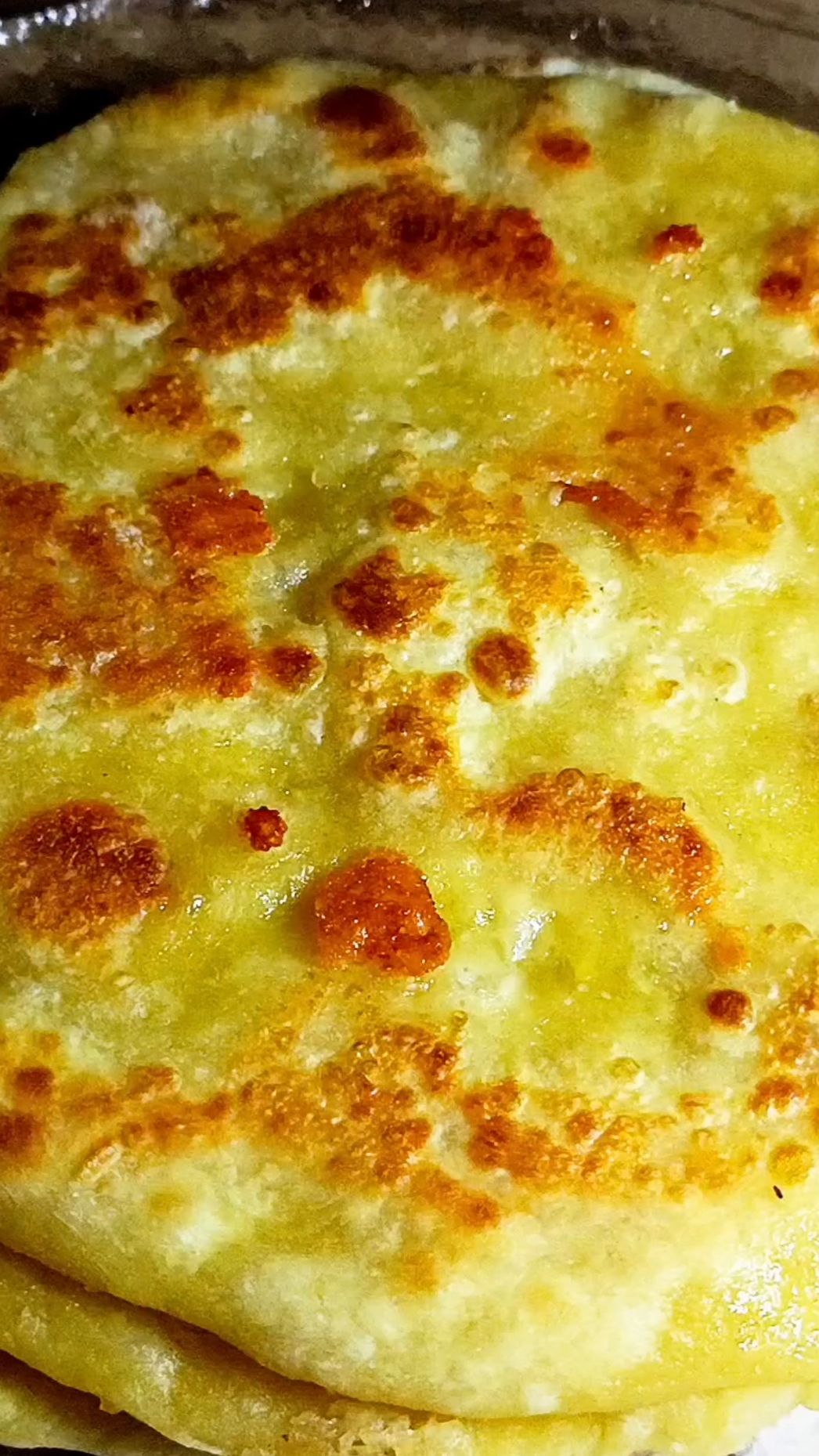 Лепёшки с сыром на сковороде