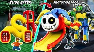 ЛЕГО Я добавил секретный слайд к своей сборке LEGO