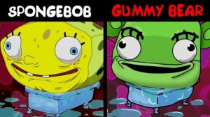 ГАМИ БЕАР! МАРМЕЛАДНЫЙ МИШКА В СПАНЧ БОБ МИРЕ! ЗЕЛЁНЫЙ МИШКА ПЕСЕНКА В СПАНЧ БОБЕ РЕАКЦИЯ