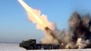 Минобороны показало кадры работы расчета РСЗО «Торнадо-С» по переправе ВСУ
